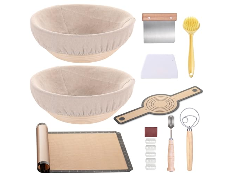 Tazón de Fermentación Cesta Banetón en Forma de Corazón Pan Redondo Elevador Casero