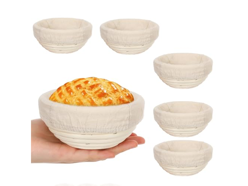 Cesta de Fermentación para Pan de Horno Cestas Metálicas para Pan de Yute Grande