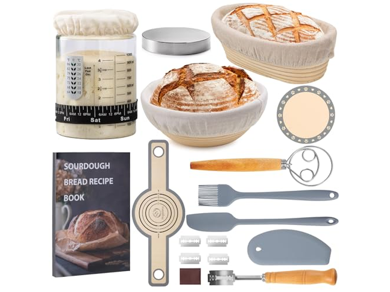 Fermentación de Masa Madre sin Cesta Pan un Regalo de Decoración de Pasteles