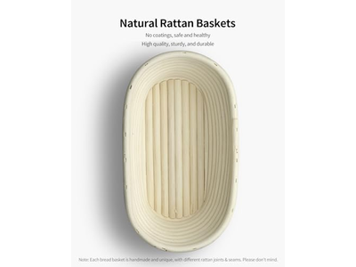 Banetón de Silicona y Cuchilla Antiadherente 500g Oval Lee Valley Mejor Pan con Elevador