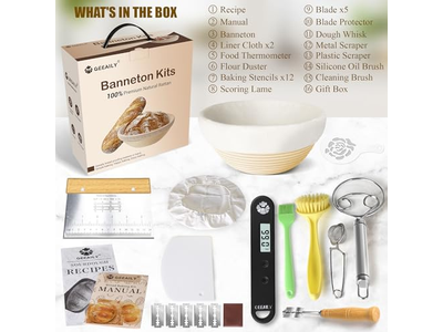 Cesta de Banetón de Silicona Rosa Forro de Masa Madre Ovalada Juegos DIY Ratán Natural