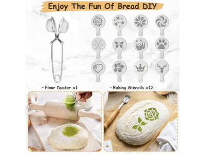 Cesta de Banetón de Silicona Rosa Forro de Masa Madre Ovalada Juegos DIY Ratán Natural