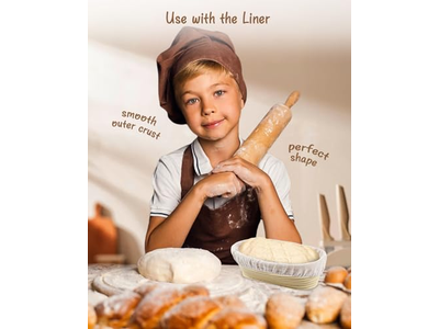 Cesta de Pre-Fermentación de Pan de Silicona Juego de Cestas Grandes Redondas Benetton