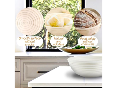 Cesta de Prueba de Pan Banetón Cesta de Prueba de Masa Madre con Forro