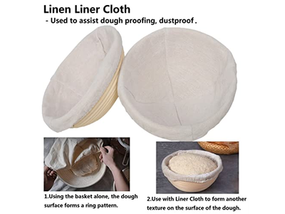 Cesta de Prueba Banetón de Mimbre Francés Banetones de Ratán de Vietnam para Masa Madre