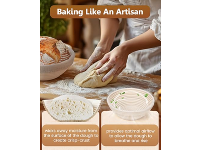 Raspador de Plástico Hecho a Mano Cesta de Banetones Banetón Múltiples Formas Color Natural