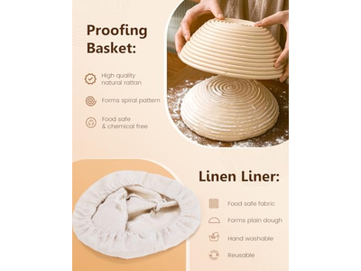 Raspador de Plástico Hecho a Mano Cesta de Banetones Banetón Múltiples Formas Color Natural