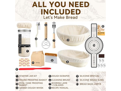 Juego de Banetones Ovalados Calientes para Fermentación de Pan de Alta Calidad