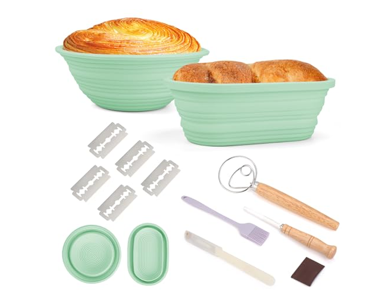 Cesta de Fermentación de Pan de Ratán de Indonesia Juego Redondo de 9 Pulgadas al Por Mayor