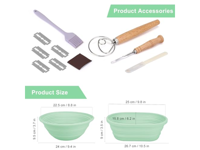 Cesta de Fermentación de Pan de Ratán de Indonesia Juego Redondo de 9 Pulgadas al Por Mayor