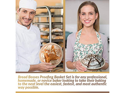 Banetón de Masa Madre de 14 Pulgadas para Limpieza Casera con Harina de Papel