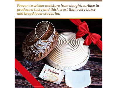 Banetón de Masa Madre de 14 Pulgadas para Limpieza Casera con Harina de Papel