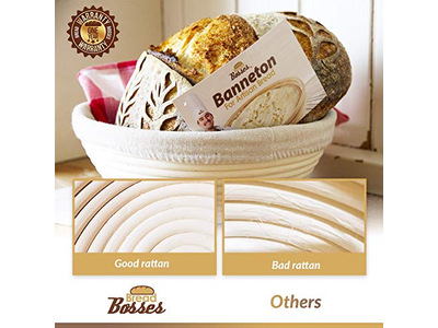 Banetón de Masa Madre de 14 Pulgadas para Limpieza Casera con Harina de Papel