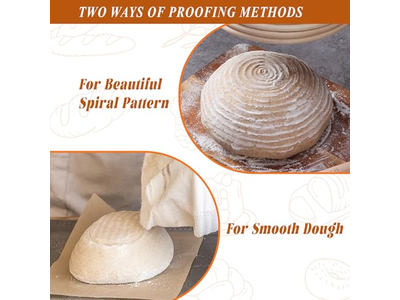 Cestas de Plástico para Fermentar la Masa Cesta de Pan Tejida Ovalada