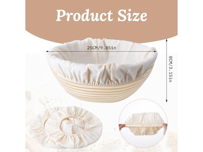 Cestas de Plástico para Fermentar la Masa Cesta de Pan de Masa Madre