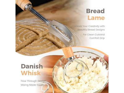 Cesta de Fermentación Banetón Kit de Elaboración con Cubierta