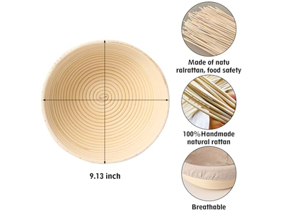 Cesta de Fermentación para Bandejas de Baguette y Masa de Pizza con Tapa