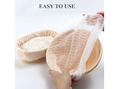Cesta de Fermentación Lame 13Cm Banetón con Forros Ovalado Rectangular de 9 Pulgadas