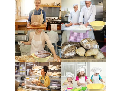 Cesta de Fermentación de Lino 5 Pulgadas Pequeña Banetón Ovalado de 10 Pulgadas