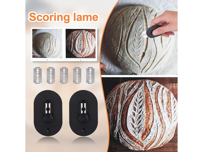 Cesta de Fermentación de Plástico y Ratán Juego de Pan Contenedor de Iniciador Azul