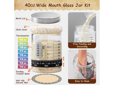 Fermentación de Masa Madre sin Cesta Pan un Regalo de Decoración de Pasteles