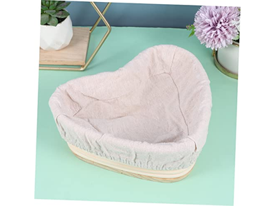 Cesta de Masa de Pan Banetón de Ratán Rectangular Banetones de Madera Comprimida