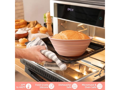 Cesta de Fermentación Redonda Ovalada Pan de Vid PP Banetón Baguette Pastel Tejido